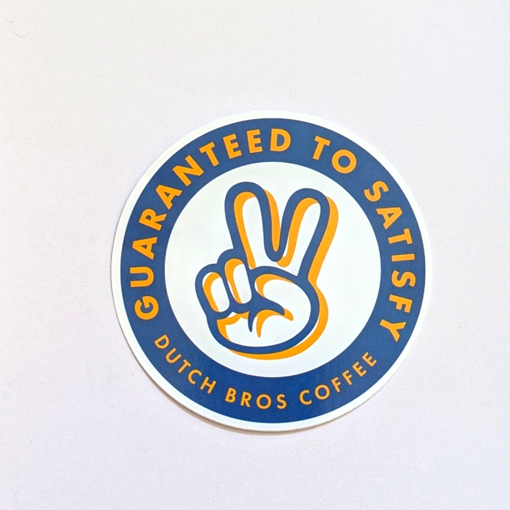 Dutch Bros Blue and Yellow Home Design Sticker